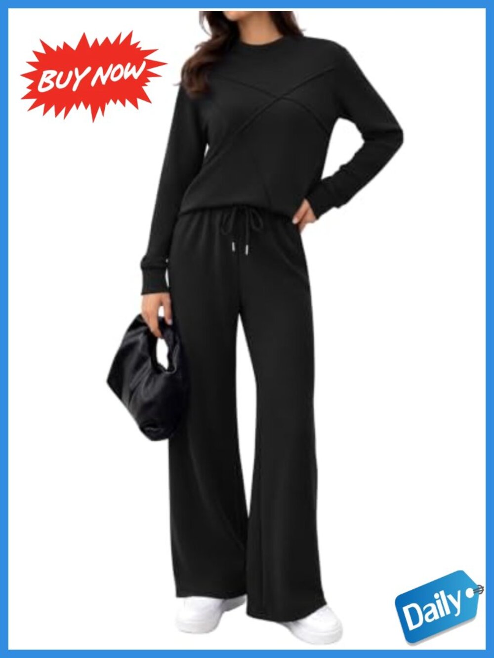 2 Piece Lounge Set Mock Neck Long Sleeve Modal Polyester Spandex Matching Outfit